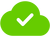 A green cloud with a white check icon indicates that the latest version of the item is published