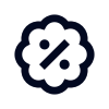 badge-percent icon