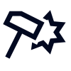 hammer-crash icon