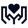 hands-holding-heart icon