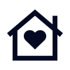 house-chimney-heart icon