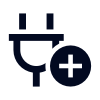 plug-circle-plus icon