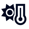 temperature-sun icon